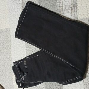 H&M Black Wide Leg High Rise Jeans